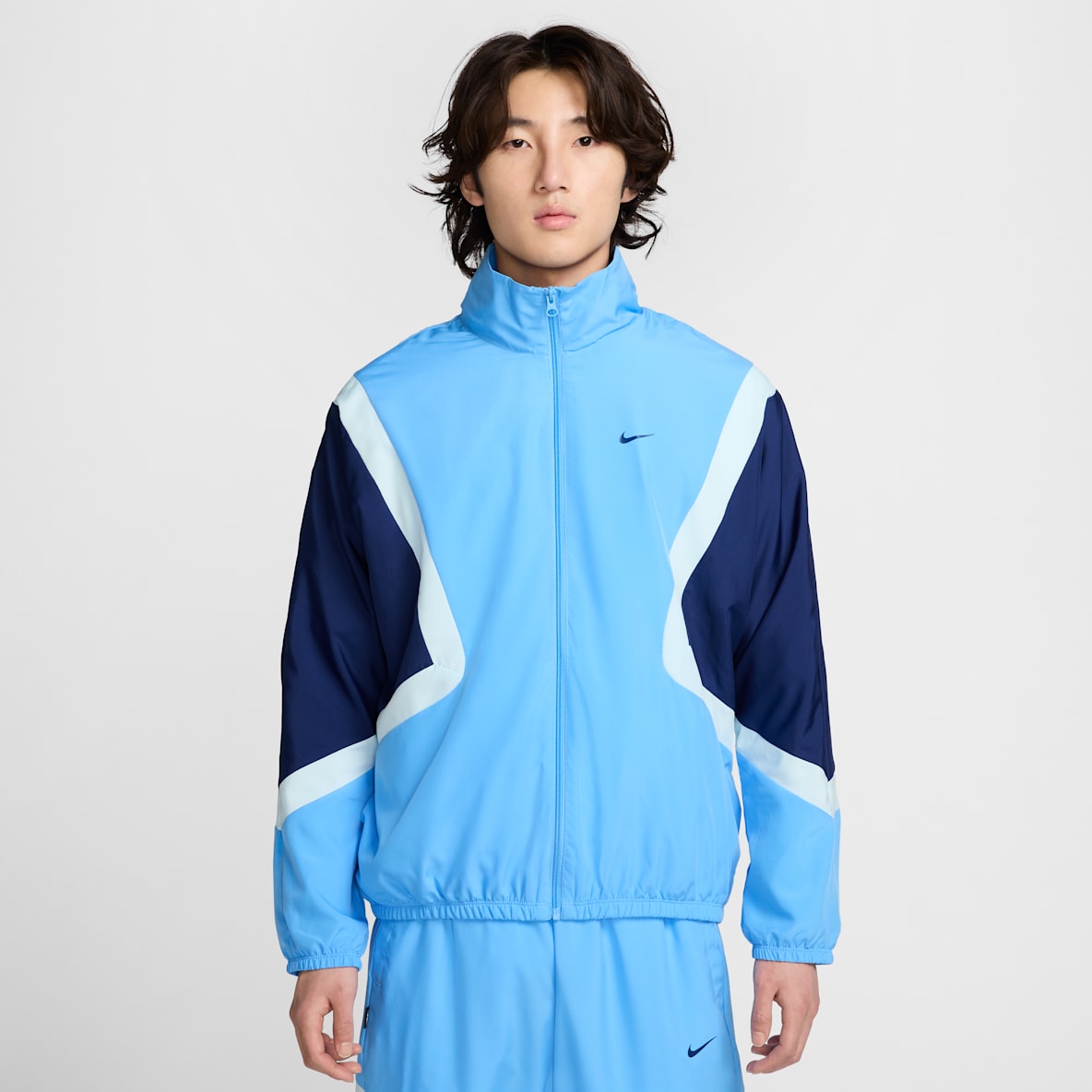 NIKE スキージャケット ブルー Vintage Nike Blue Tag Blue/Red Jacket Windbreaker Men's
